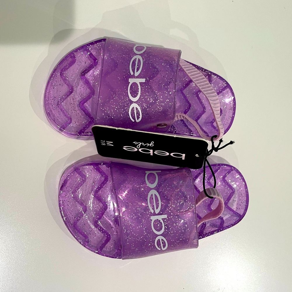 Bene girl plastic slippers with glitters
